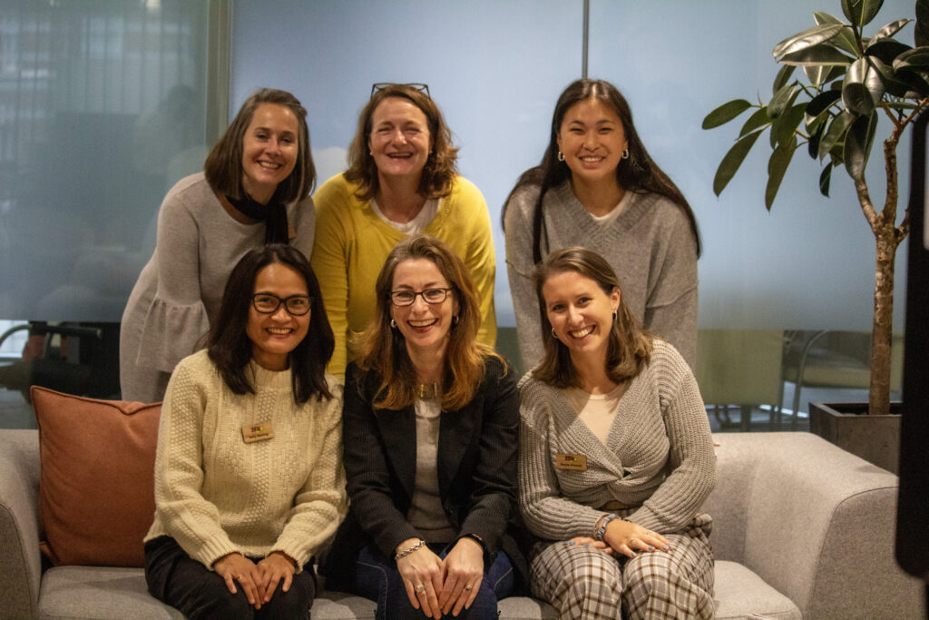Photo: The first-ever Let's Go Zero Climate Action Advisor team, back from left, are Jo Petiffer, Cindi Blunt and Jasmine Newhouse; front are Jelly Moring,  Sarah Mills and Rosie Pincott.