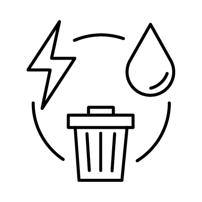 Power-Water-Waste icon